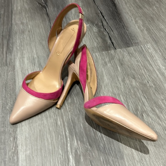 BCBG MAXAZARIA leather and suede 4” stiletto heels - Picture 2 of 8